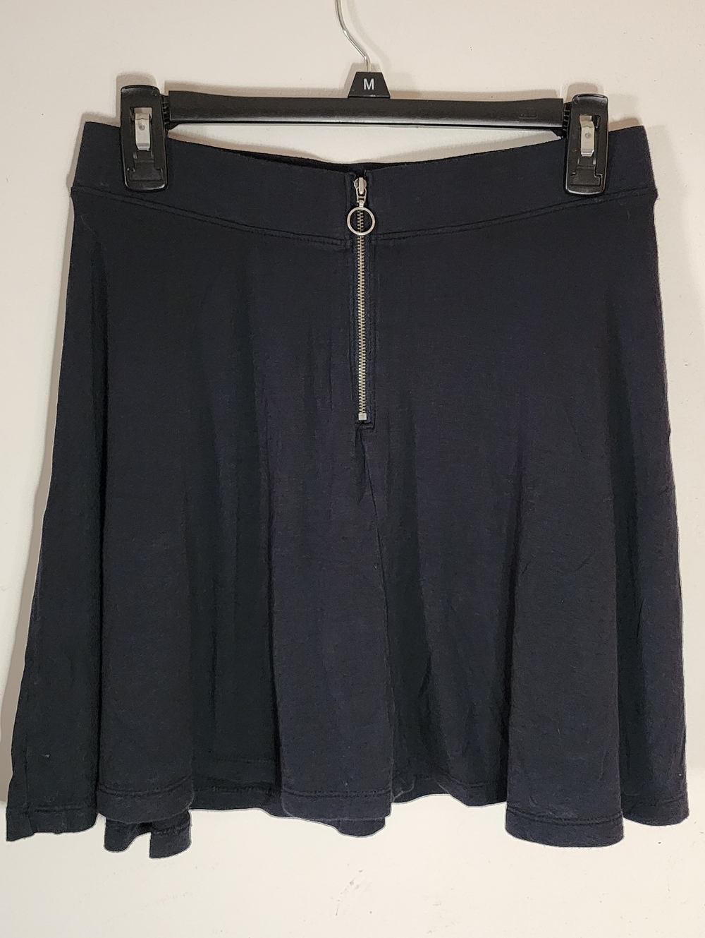 SO Black Zip Front Skater Skirt - Size Medium